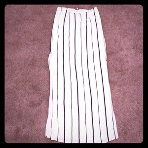 Tobi Striped Maxi Skirt